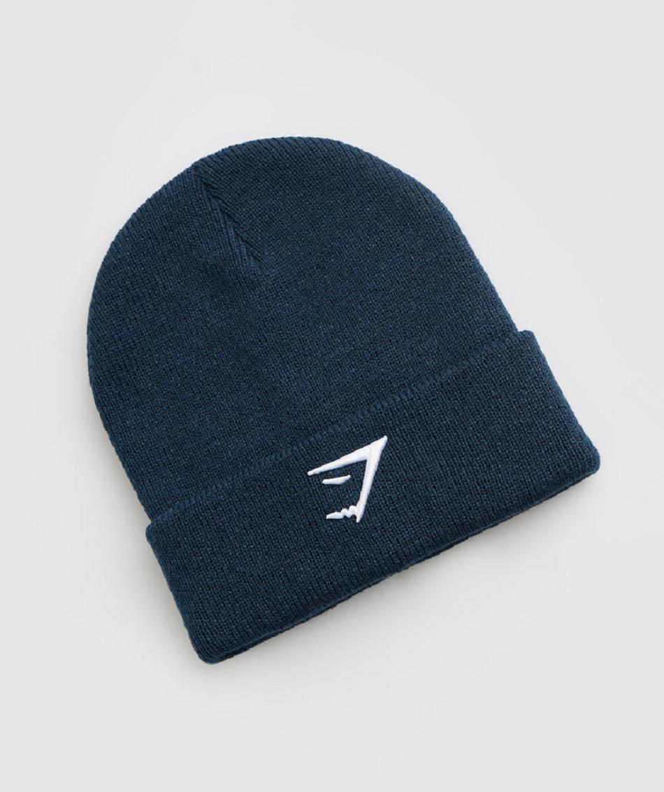 Gymshark Sharkhead Beanie Accessories Šeširi Tamnoplave | HR 2089GSO